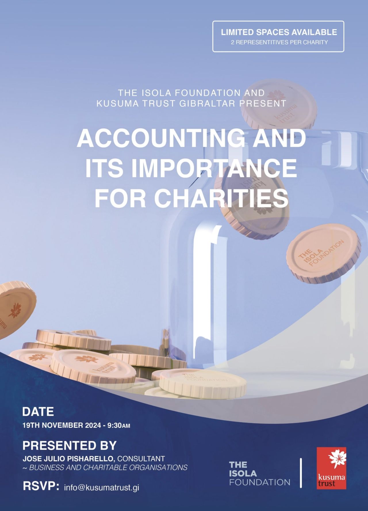 Free Workshop For Gibraltar-Registered Charities 