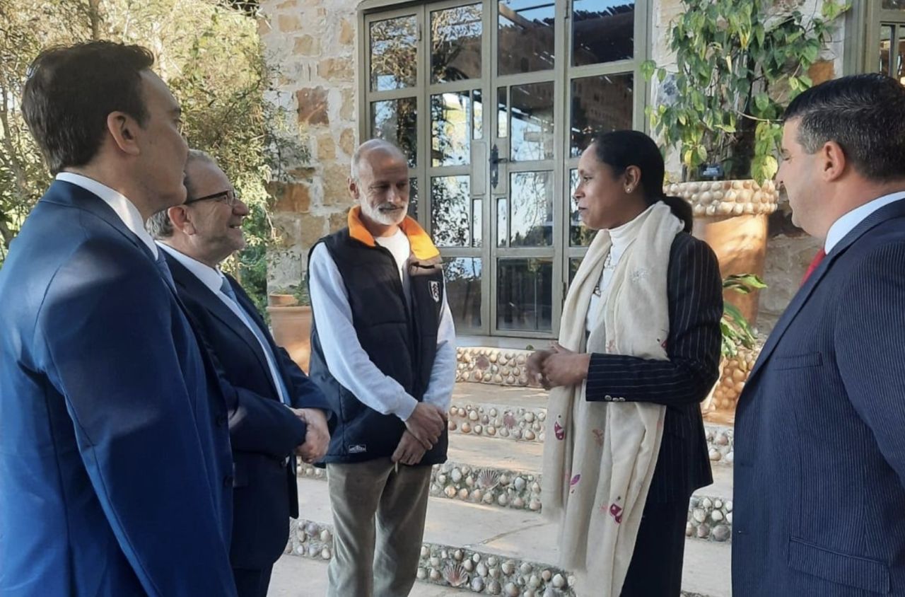 Minister Cortes Visits Donabo Tangier Botanical Gardens