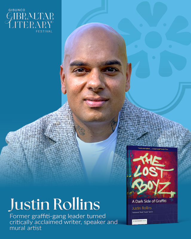 Justin Rollins for Gibunco Gibraltar Literary Festival 2025 