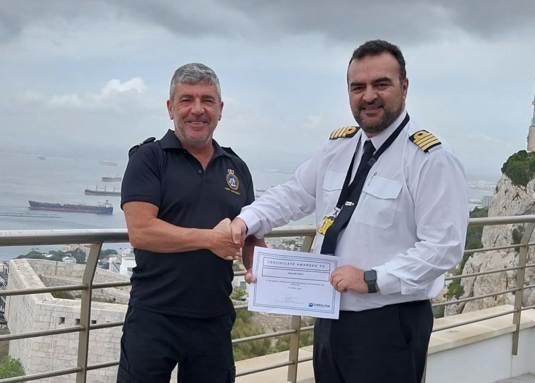 William Crisp Completes 40 Years’ Service With Gibraltar Port Authority