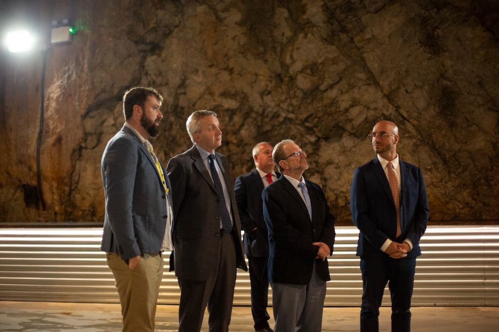 Governor Visits WWII Tunnels