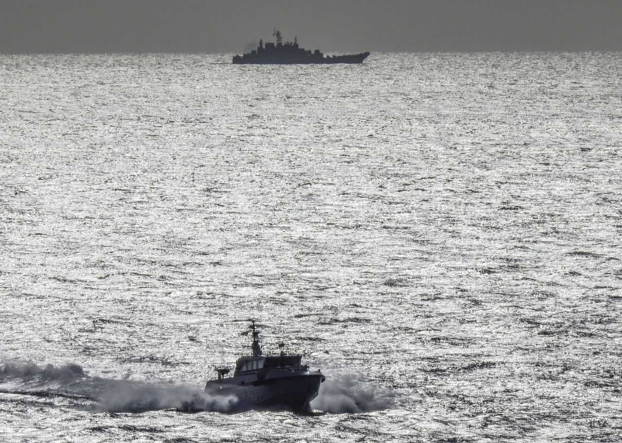Royal Navy Gibraltar Squadron Continues Tracking Russian Ships In The Mediterranean 