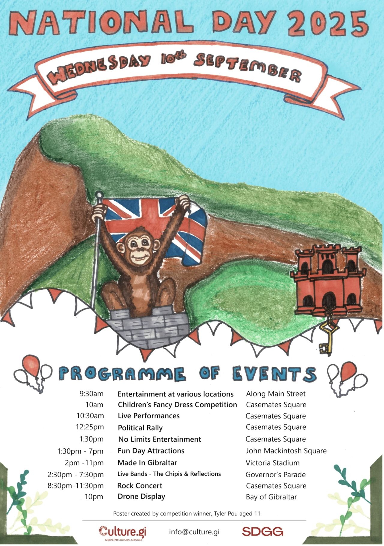 Gibraltar National Day 2025 - Programme Of Events