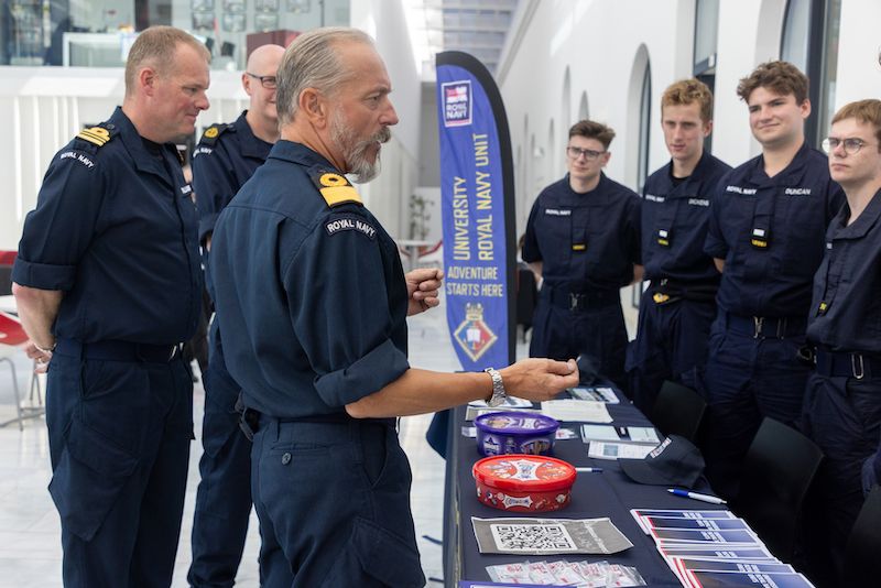University Royal Navy Units from Belfast visit The University of Gibraltar