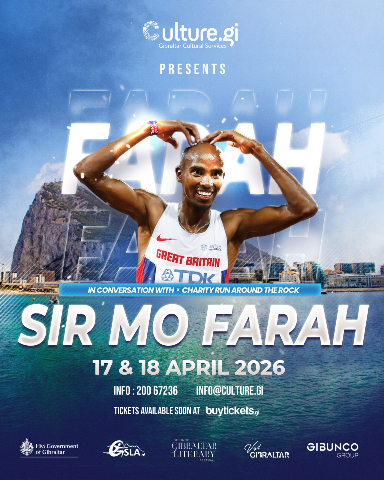 Sir Mo Farah Coming To Gibraltar This April