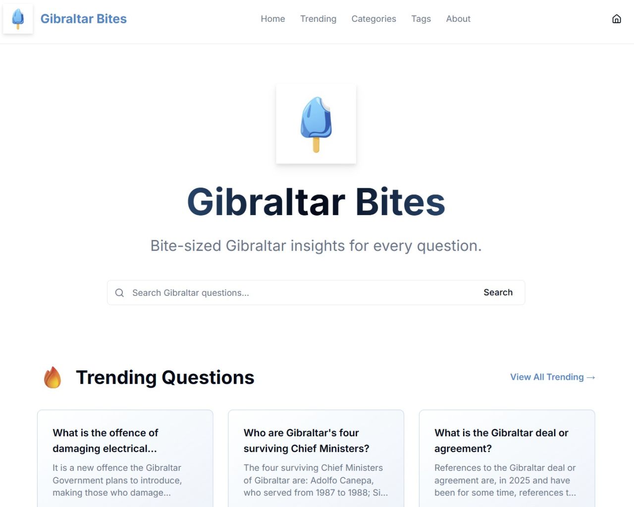Gibraltar Bites: AI-Assisted FAQs Invite Public Input