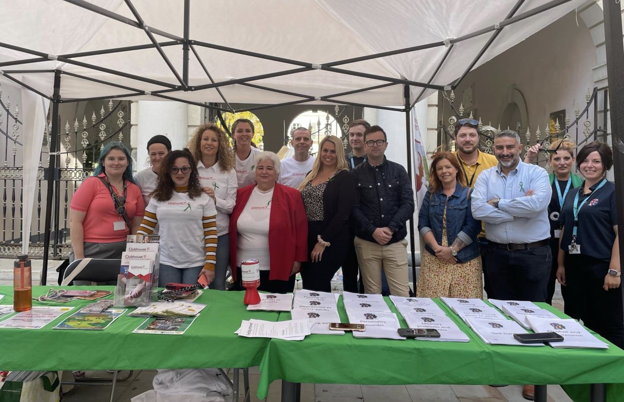 Clubhouse Gibraltar Held An Awareness Stall At Piazza In Partnership With GHA And Care Agency