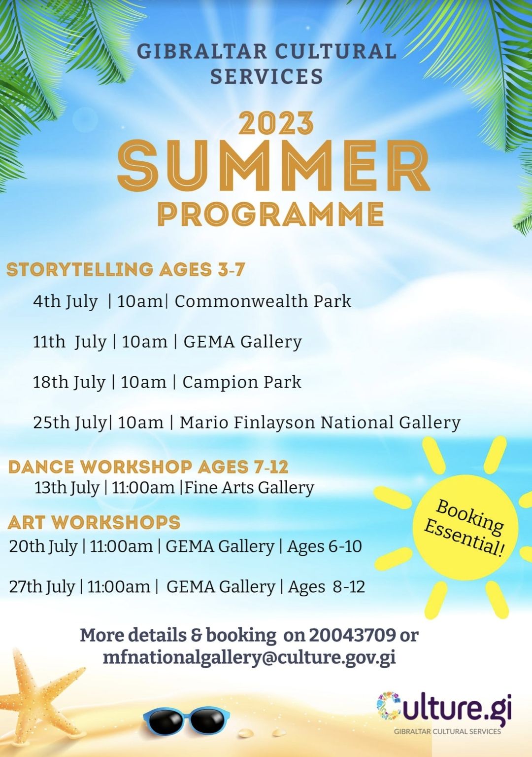 GCS Summer Workshops And Activities
