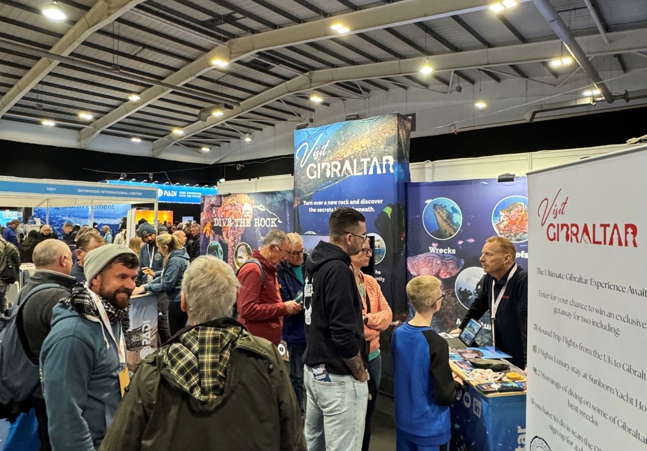 Gibraltar Showcases Its Thriving Dive Offering At UK’s Go Diving Show