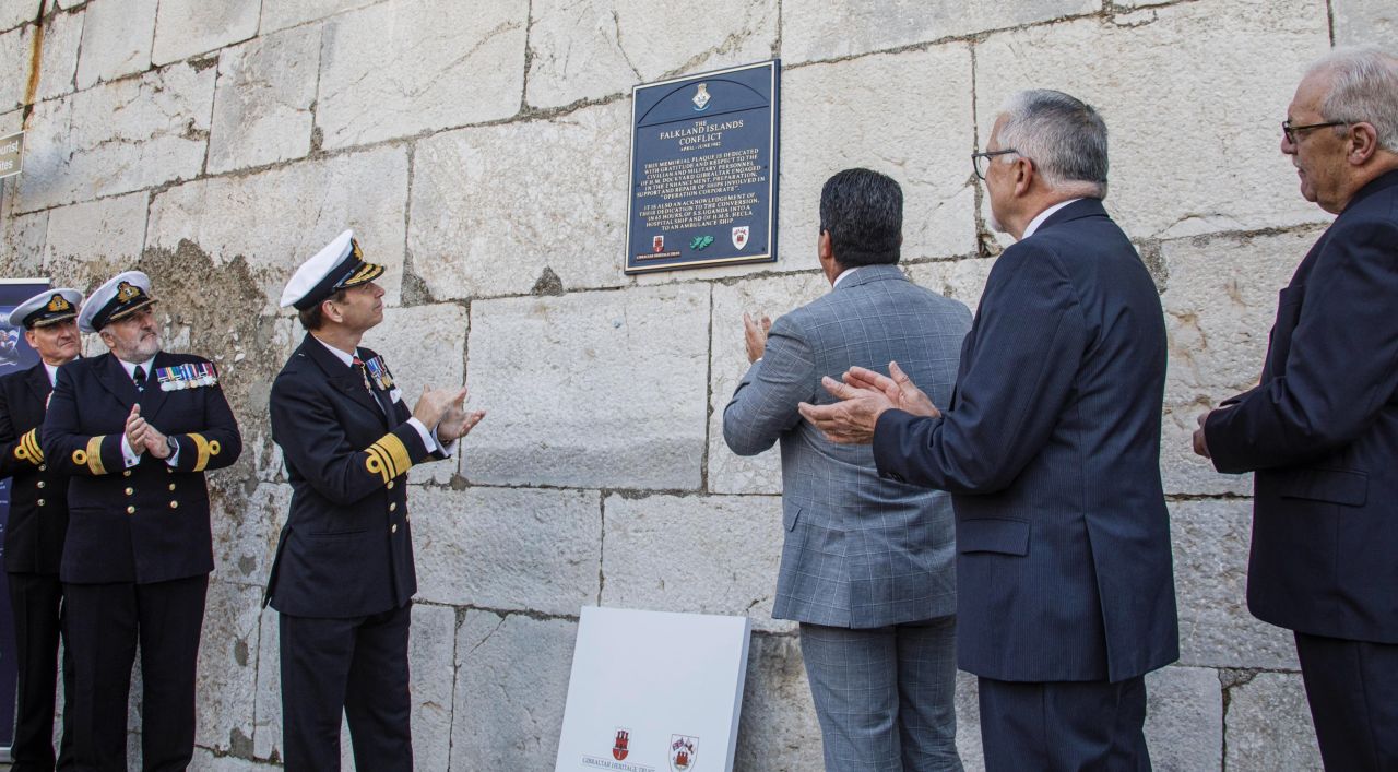 Falklands 40th Anniversary Plaque Unveiling