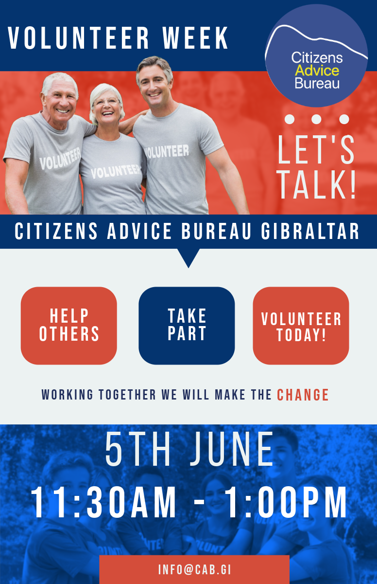 Gibraltar Citizen’s Advice Bureau Celebrate Volunteer’s Week