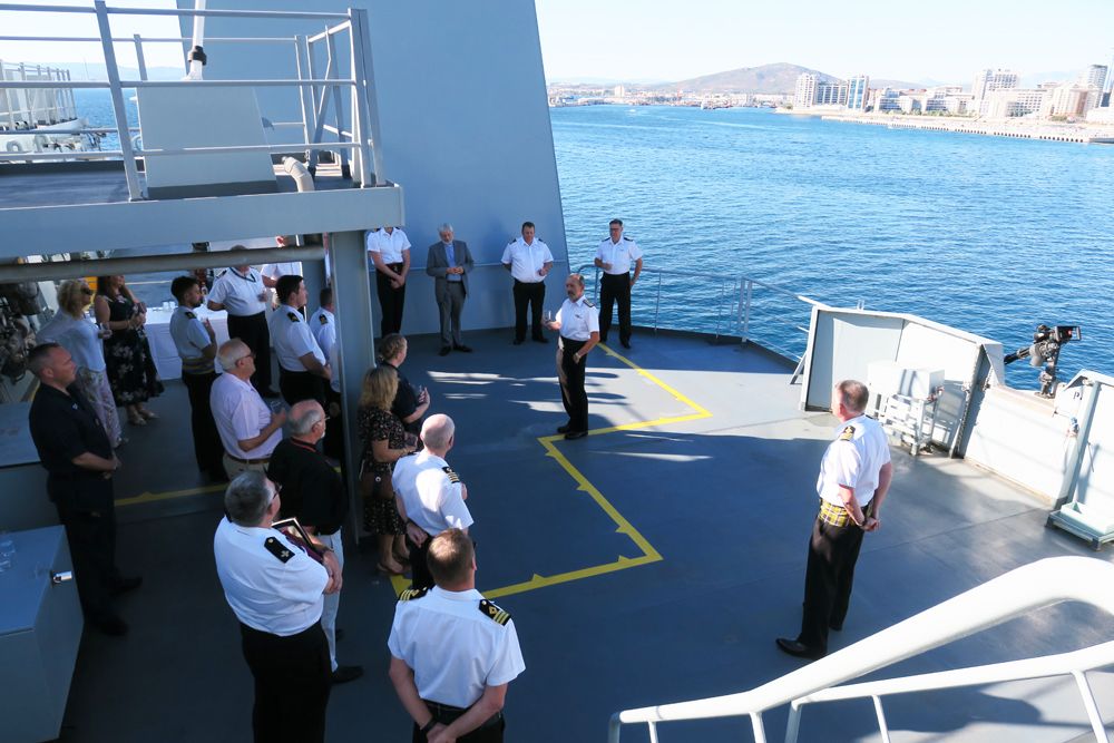British Forces Gibraltar Fly The Red Ensign For Merchant Navy Day