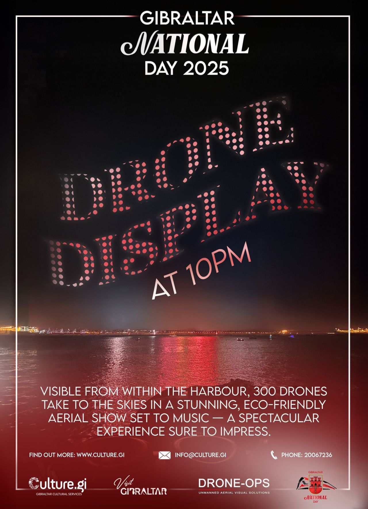 Gibraltar National Day 2025 - National Day Drone Display
