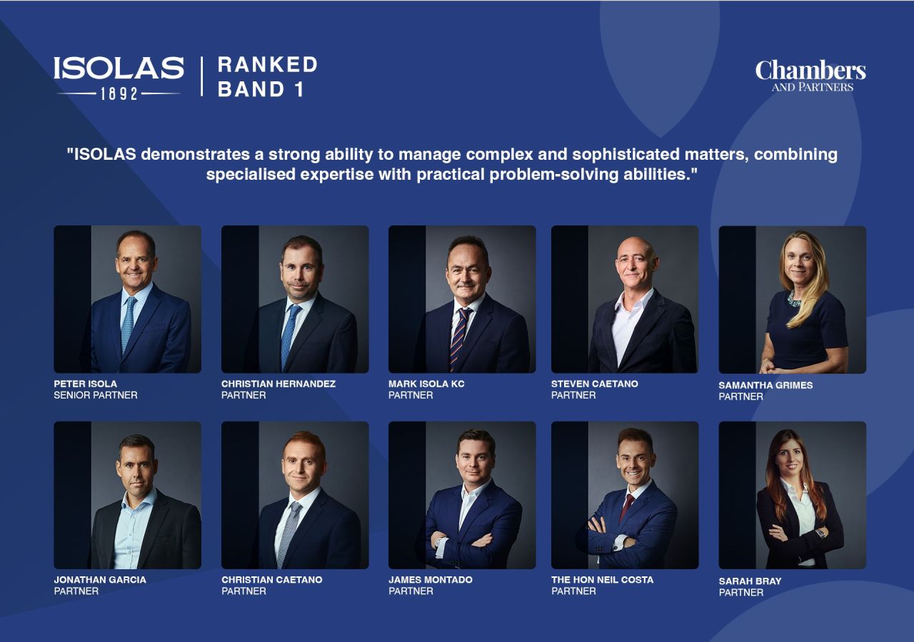 ISOLAS LLP Retains Band 1 Ranking