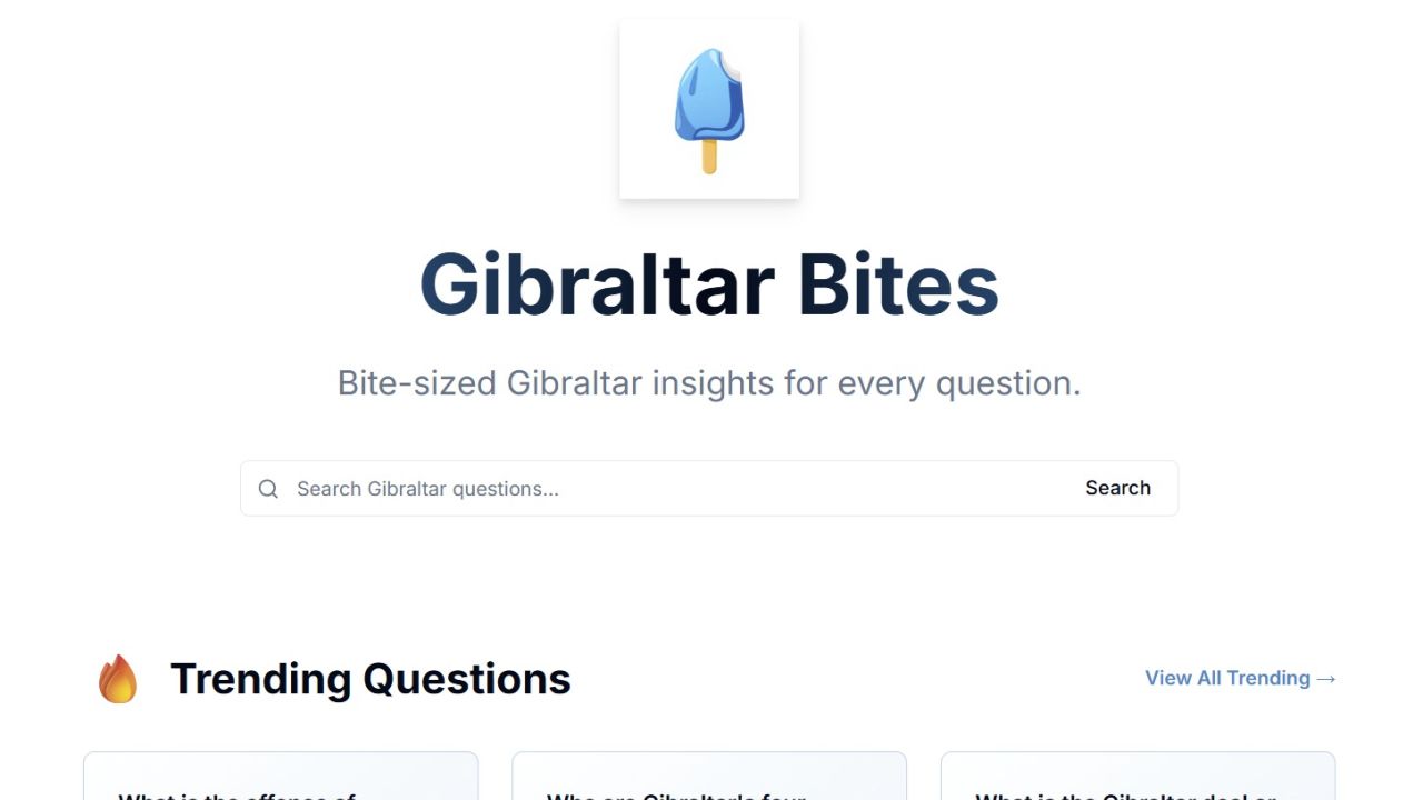 Gibraltar Bites: AI-Assisted FAQs Invite Public Input