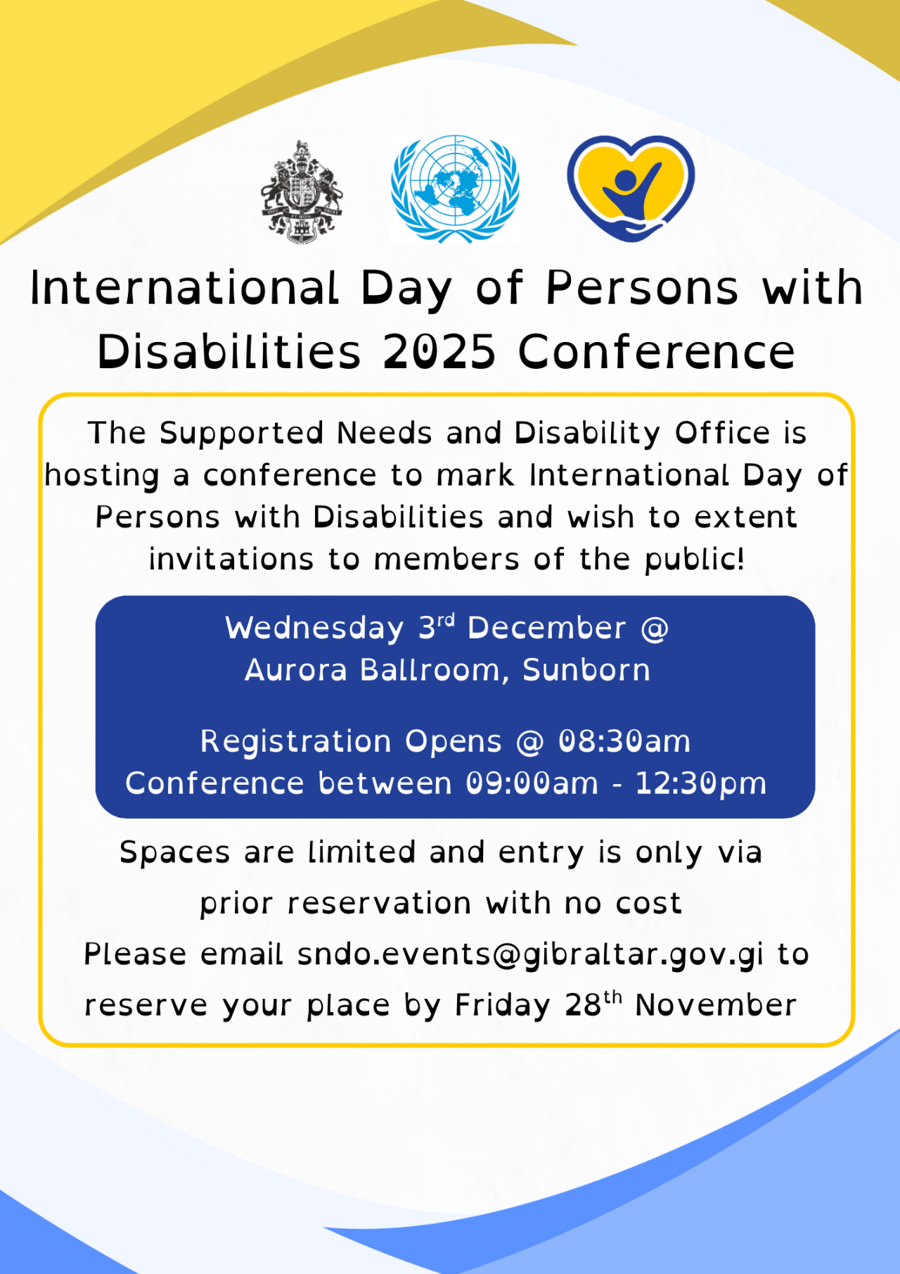 SNDO To Host International Day of Persons with Disabilities Conference 