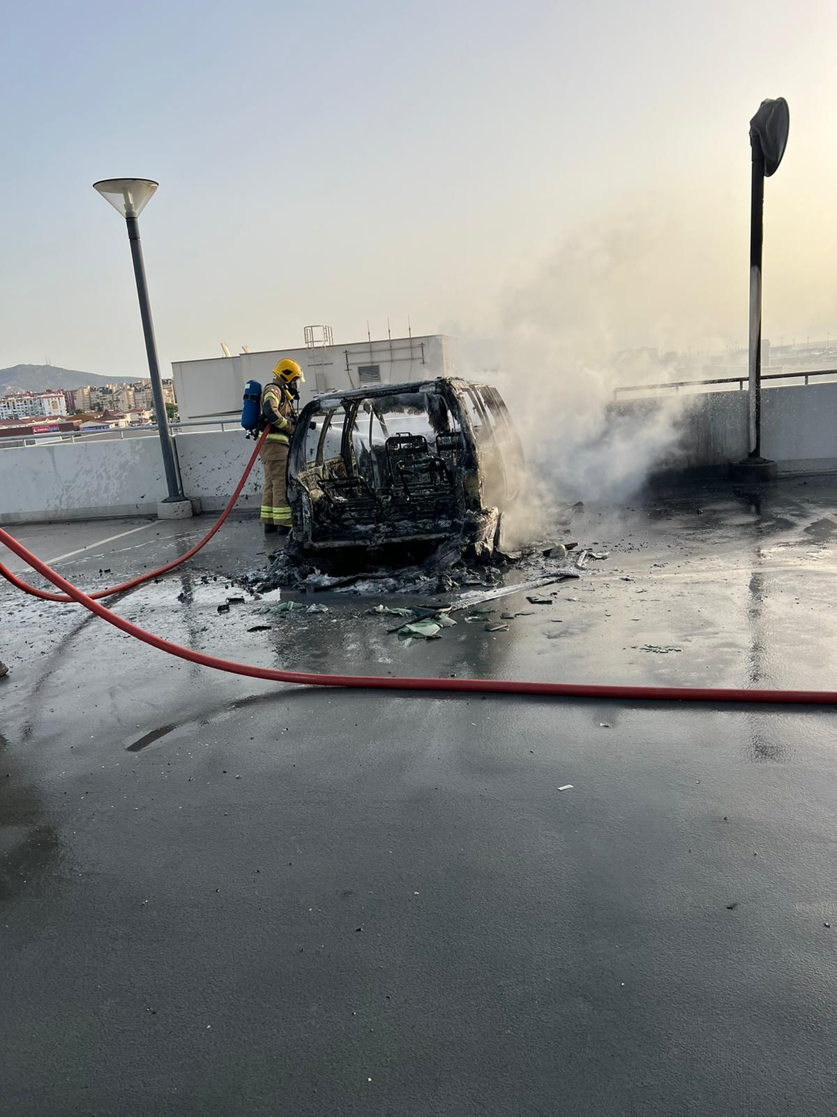 Vehicle Fire In Devil’s Tower Road Car Park
