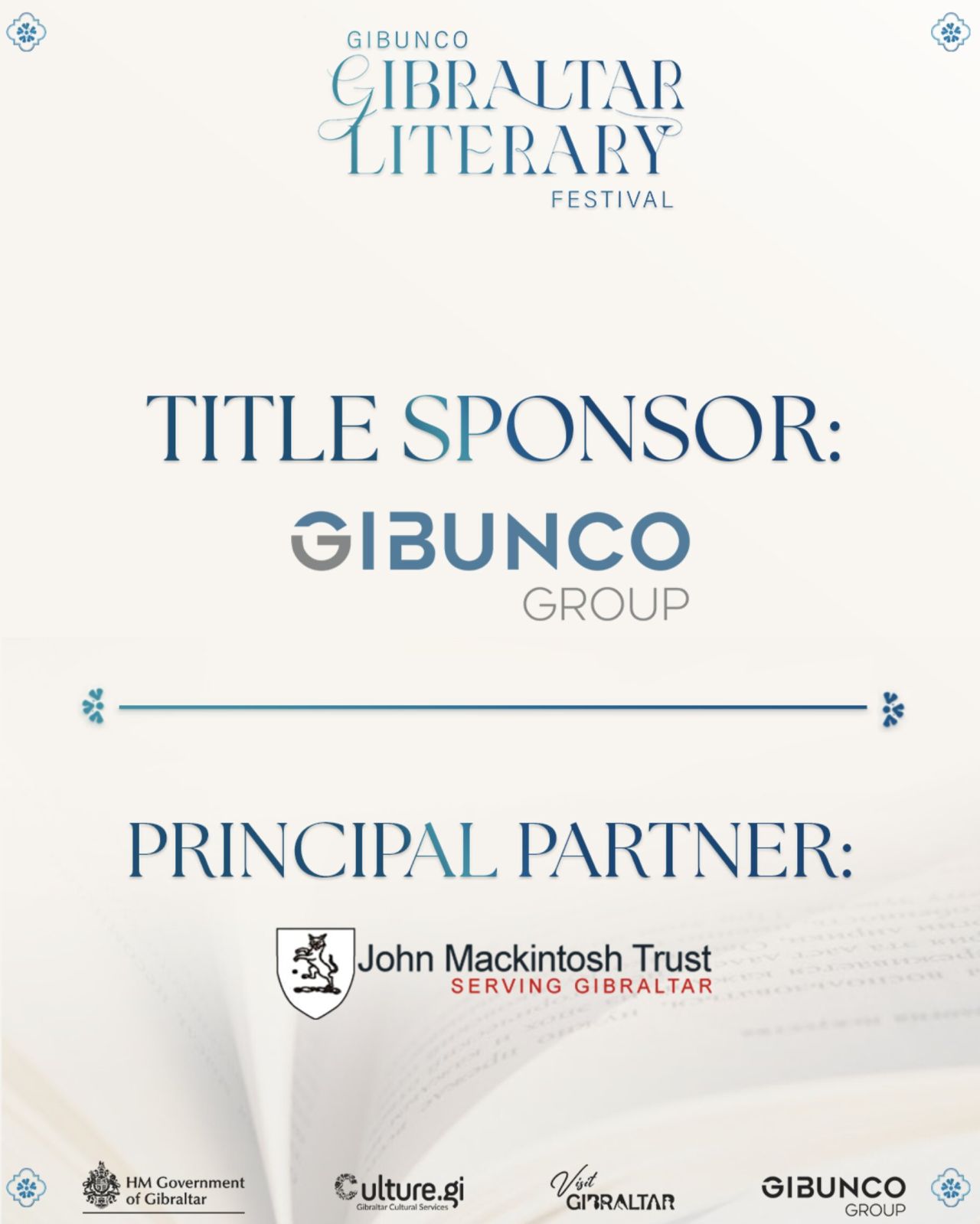 Gibraltar Literary Festival Sponsors