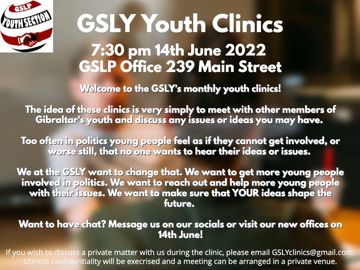 GSLP Youth Section Announce Youth Clinics