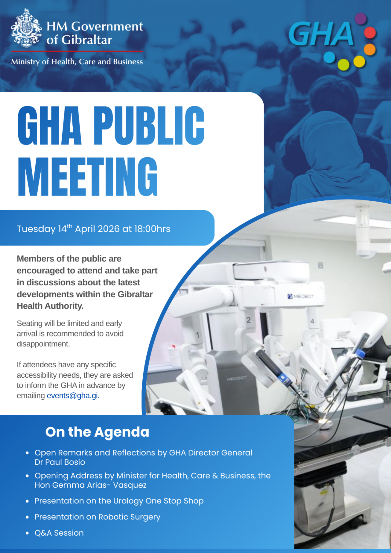 Minister Arias-Vasquez to Host GHA Public Meeting on 14th April 2026