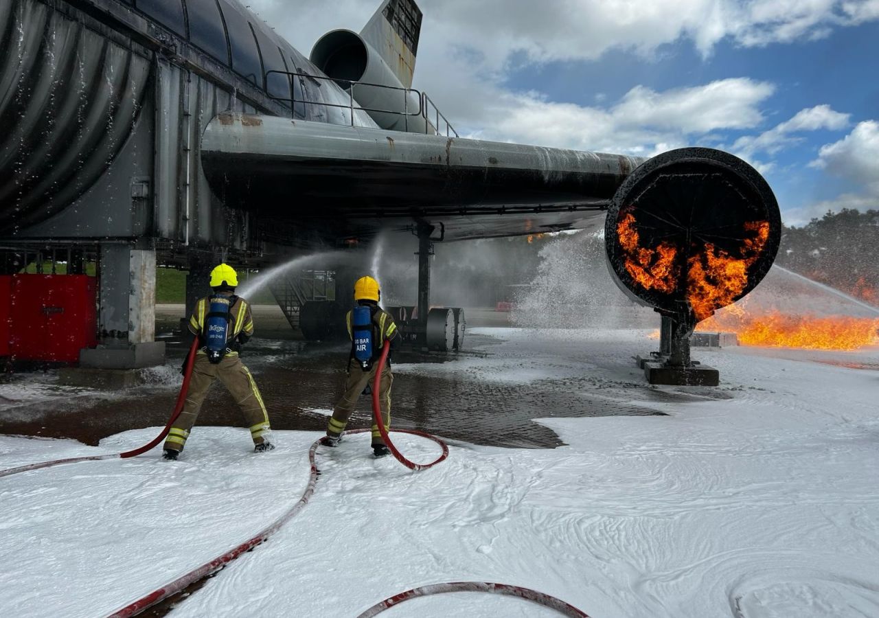 Busy Training Period At The Airport Fire And Rescue Service