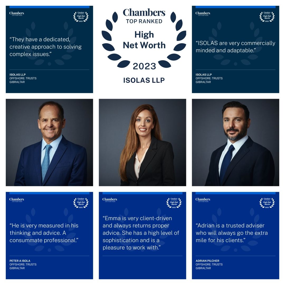 ISOLAS LLP Is Once Again Ranked Band 1 In This year’s Chambers And Partners High Net Worth Guide