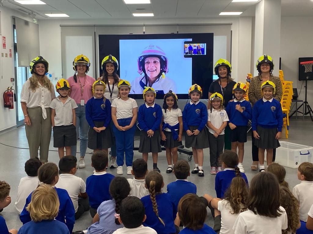 Antarctic Fire Angels Give Presentation To Notre Dame School