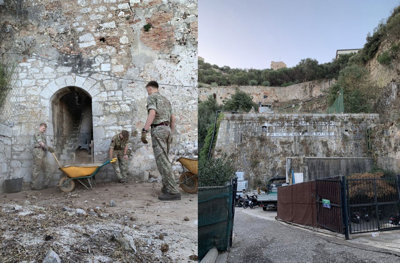 Royal Engineers Renew Historic Ties With Gibraltar In Northern Defences Clearing