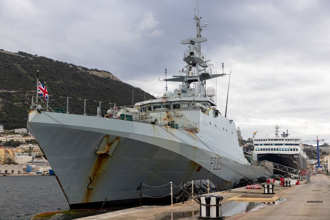 HMS Medway Arrives in Gibraltar