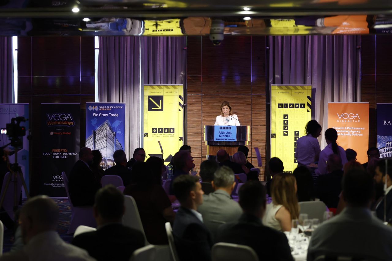 Minister Arias-Vasquez Sets Out Government’s Business Priorities At GFSB Annual Dinner