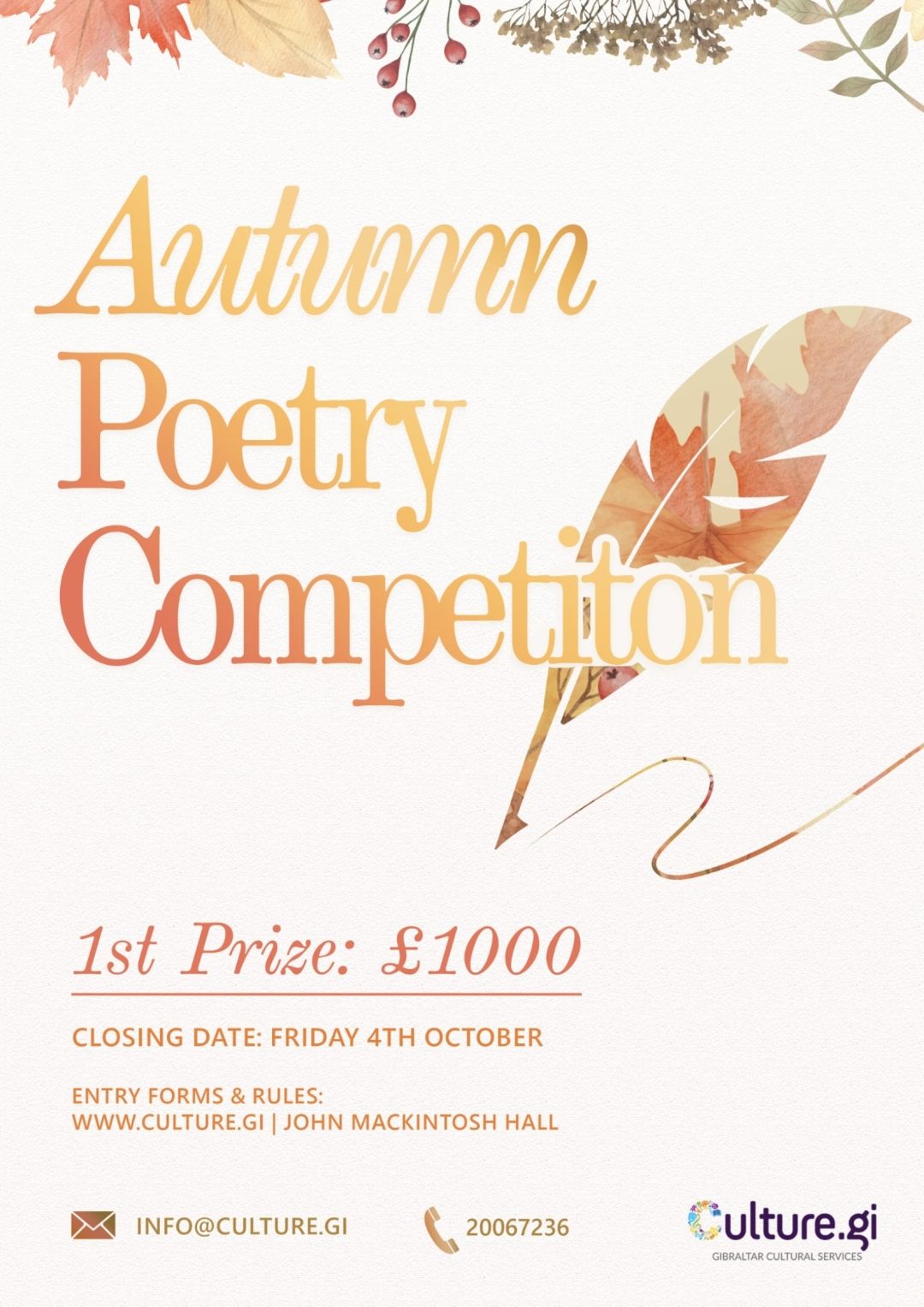 Autumn Poetry Competition 2024