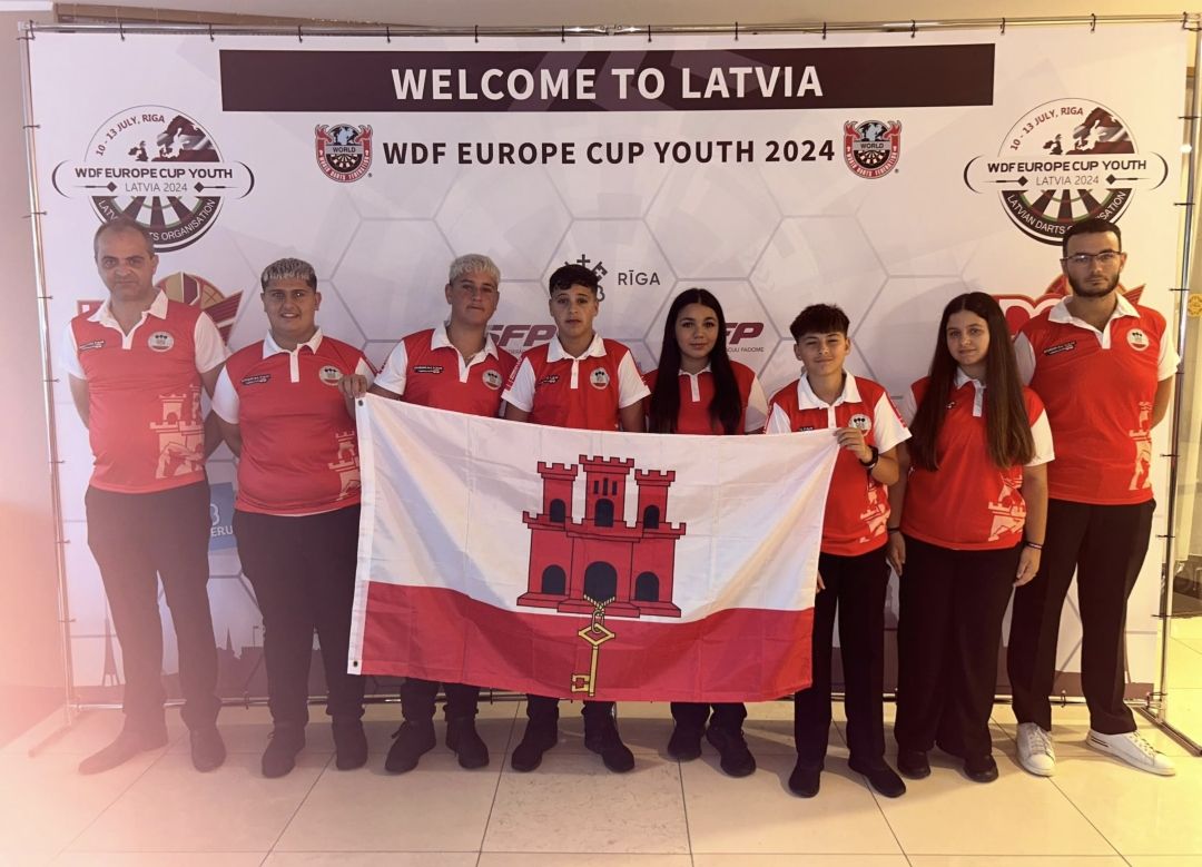 Gibraltar’s Youth National Team Arrives In Latvia For WDF European Cup