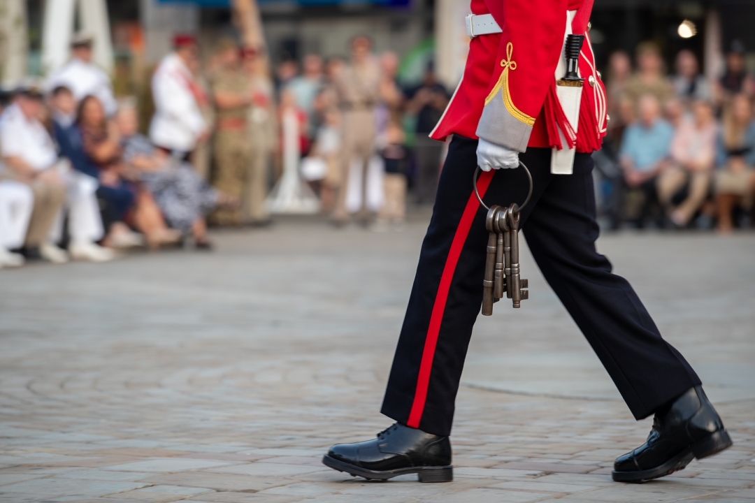 Ceremony Of The Keys Performed By The Royal Gibraltar Regiment