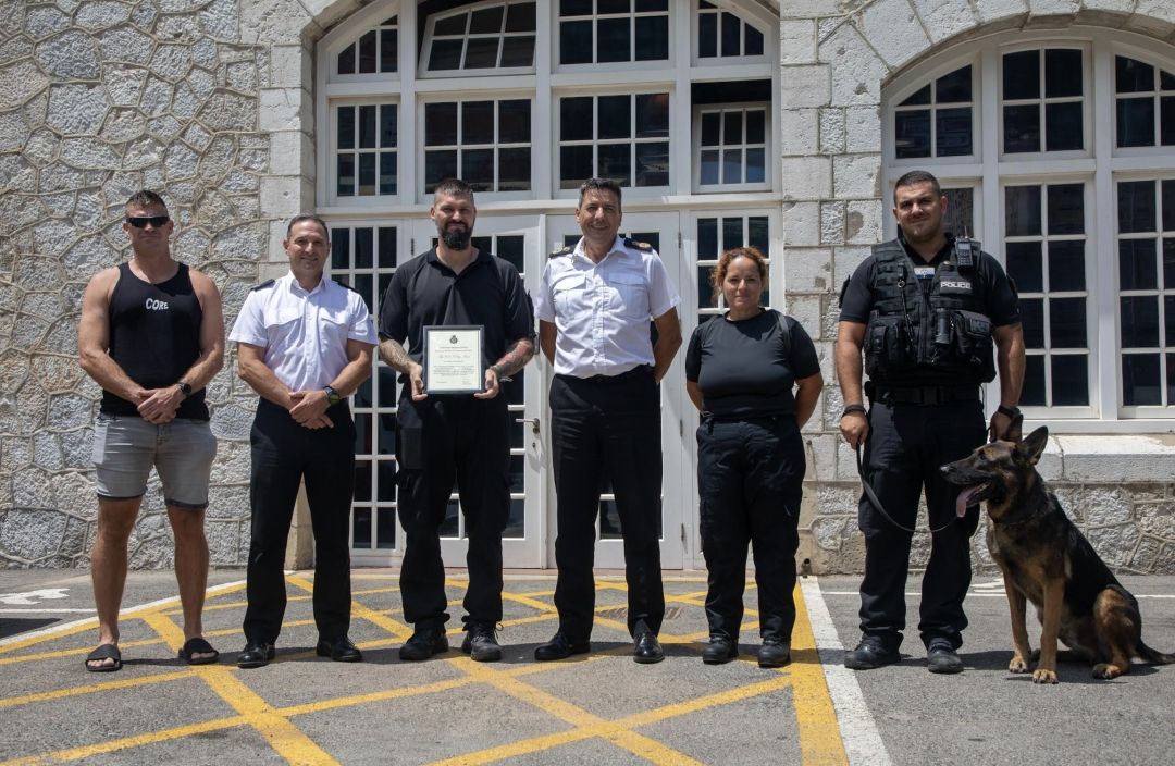 GDP Chief Of Police's Commendation To The GDP Dog Team