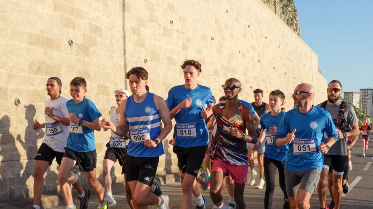 Gibraltar Welcomes Sir Mo Farah In Spectacular Prelude To Literary Festival