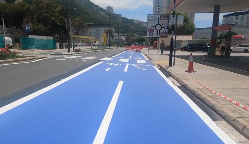 New Bicycle Lane Available for Public Use This Afternoon