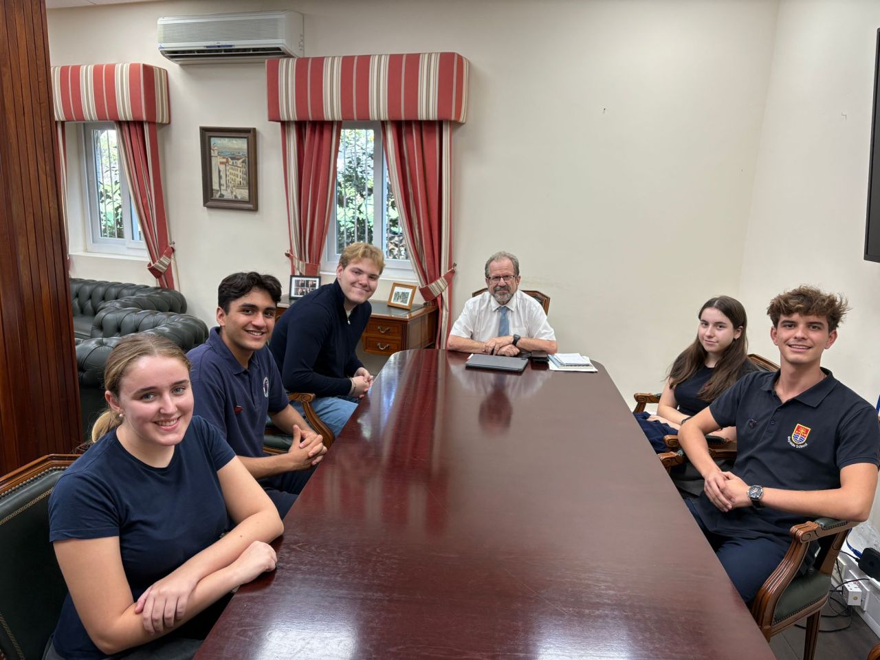Minister for Education Meets Head Students from Gibraltar’s Secondary Schools 