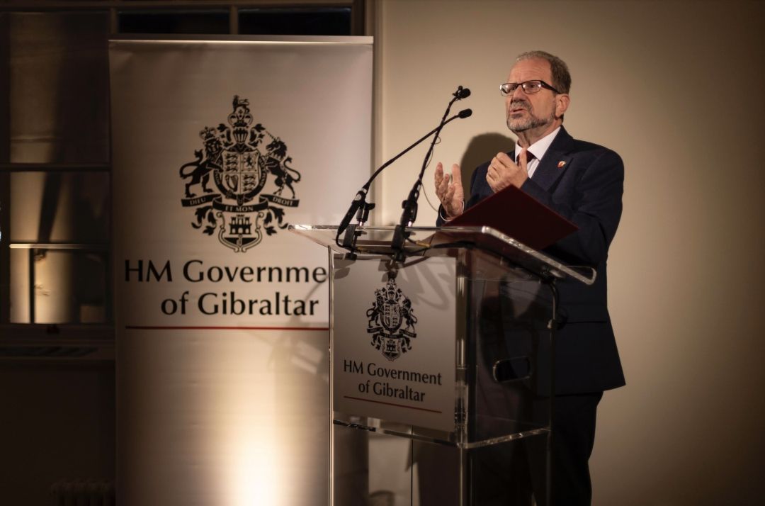 Gibraltar Day in London - Diplomatic Reception - Minister John Cortes