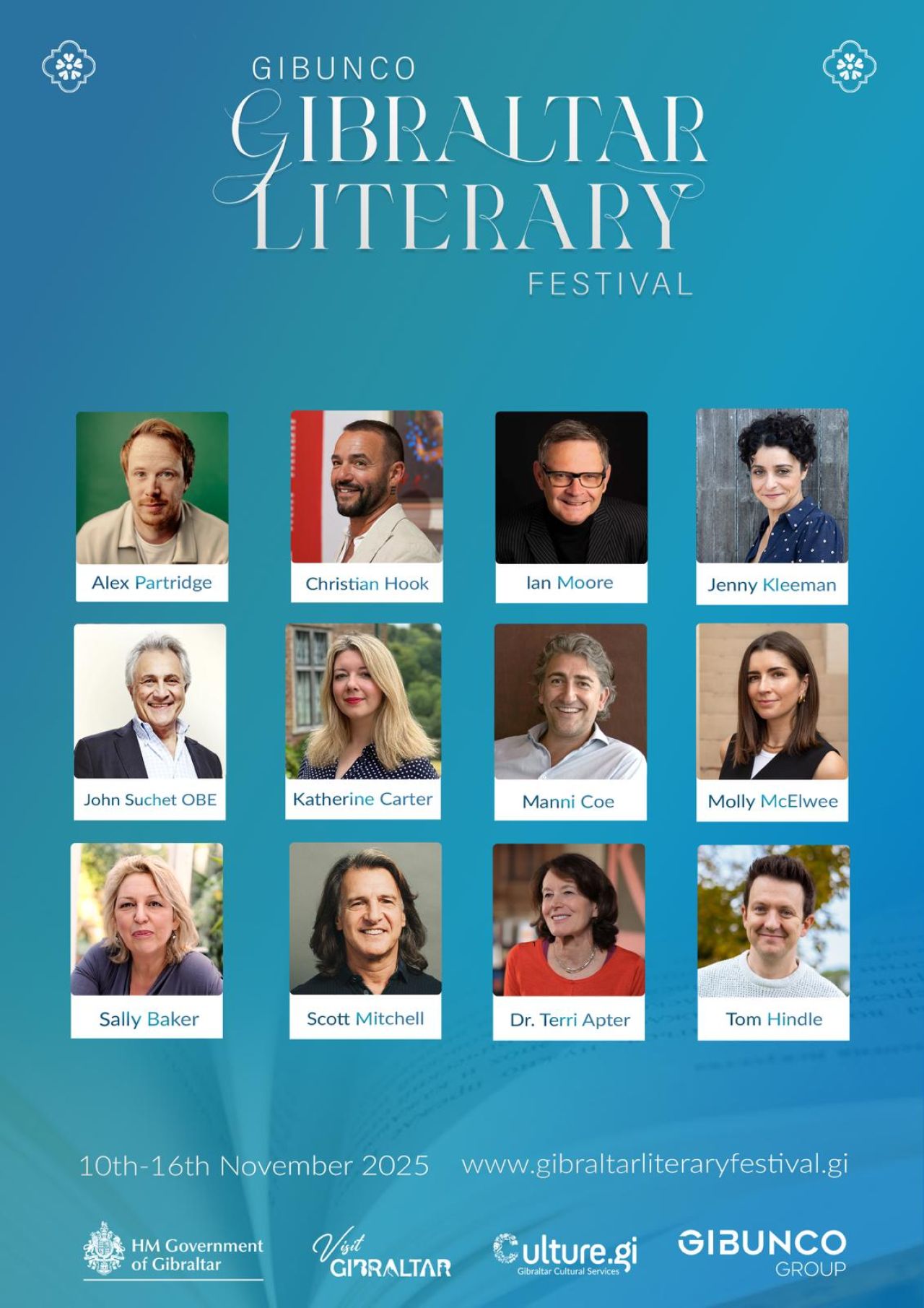 New Website And First Speakers Announced - Gibunco Gibraltar Literary Festival 2025