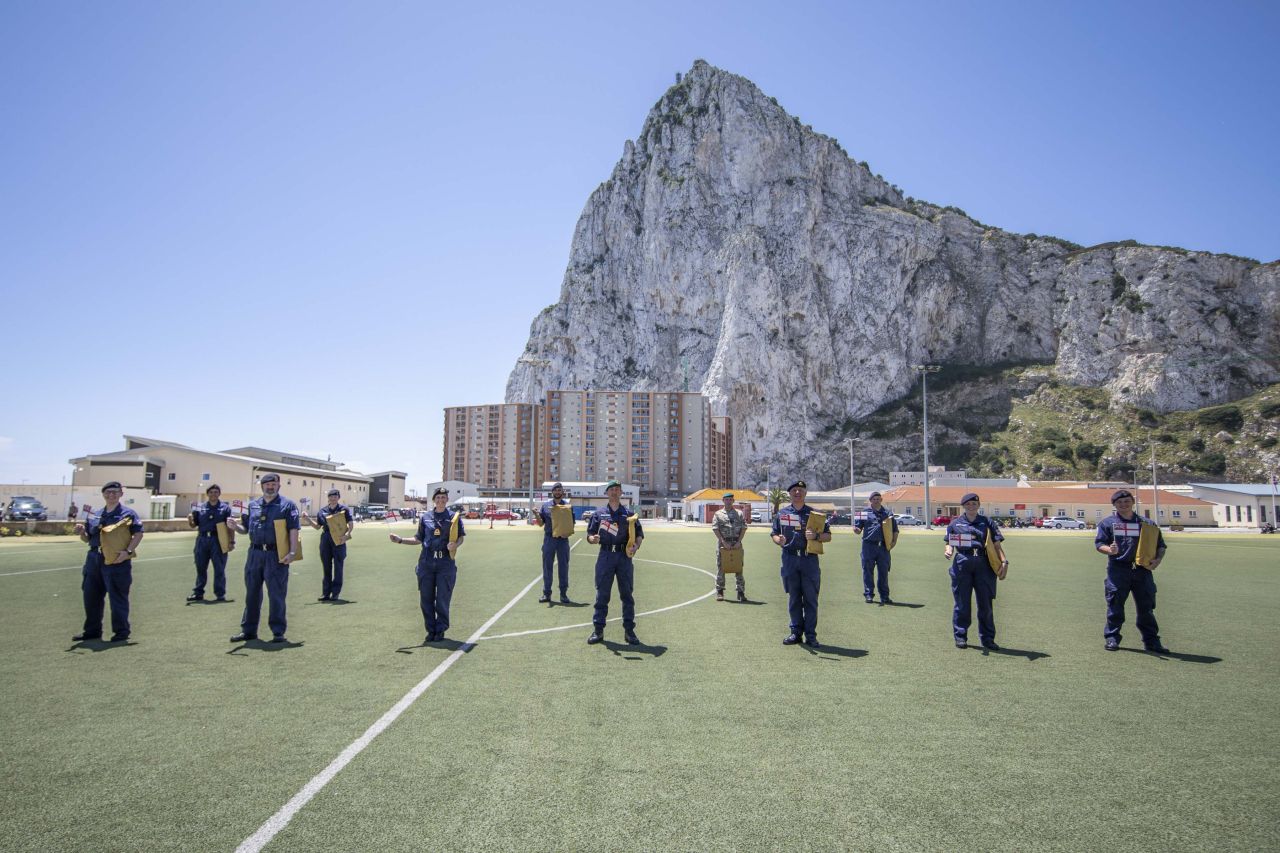 British Forces Gibraltar Receive Care Boxes