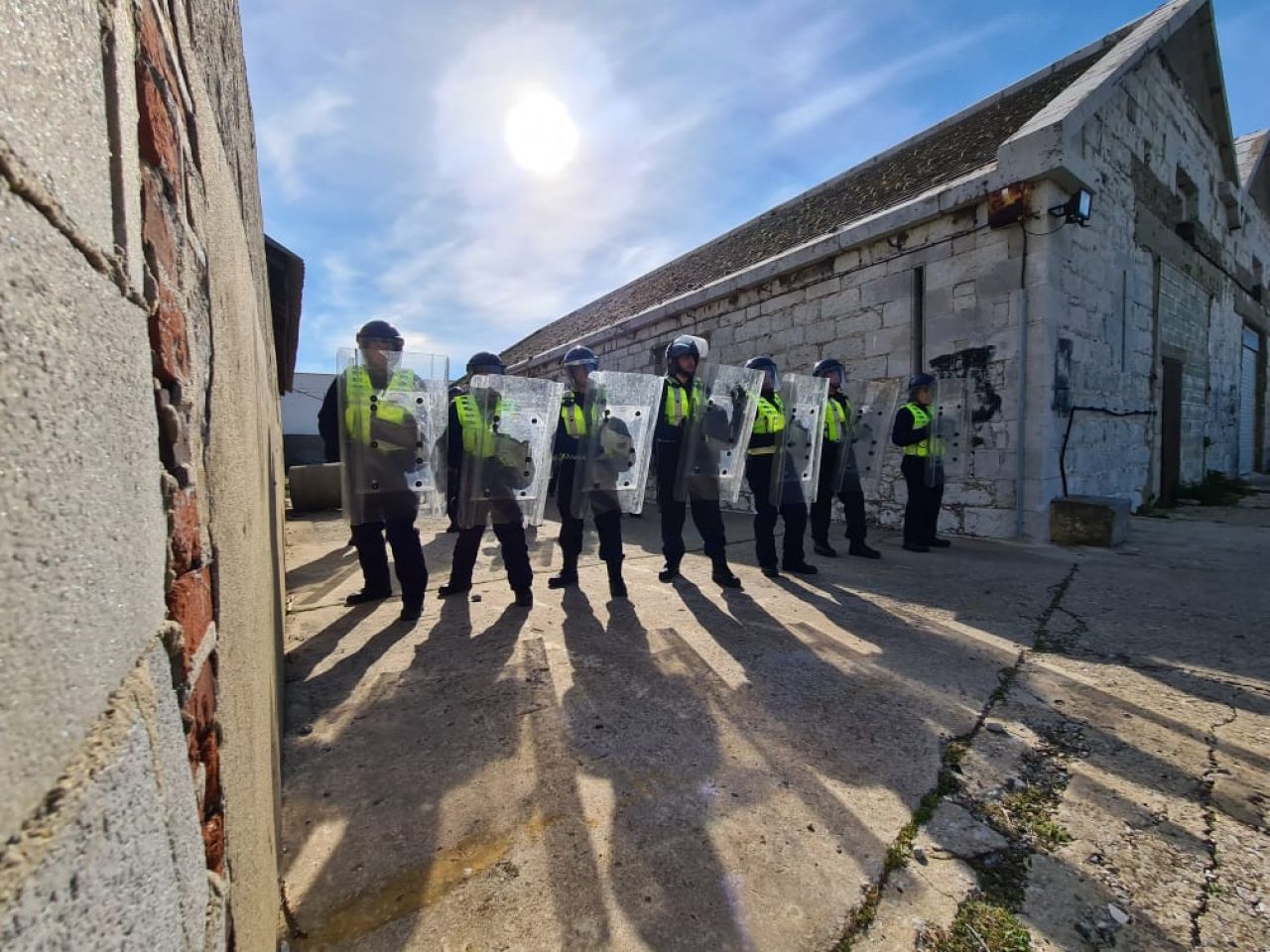 Police Recruits Undergo Crowd Control Training