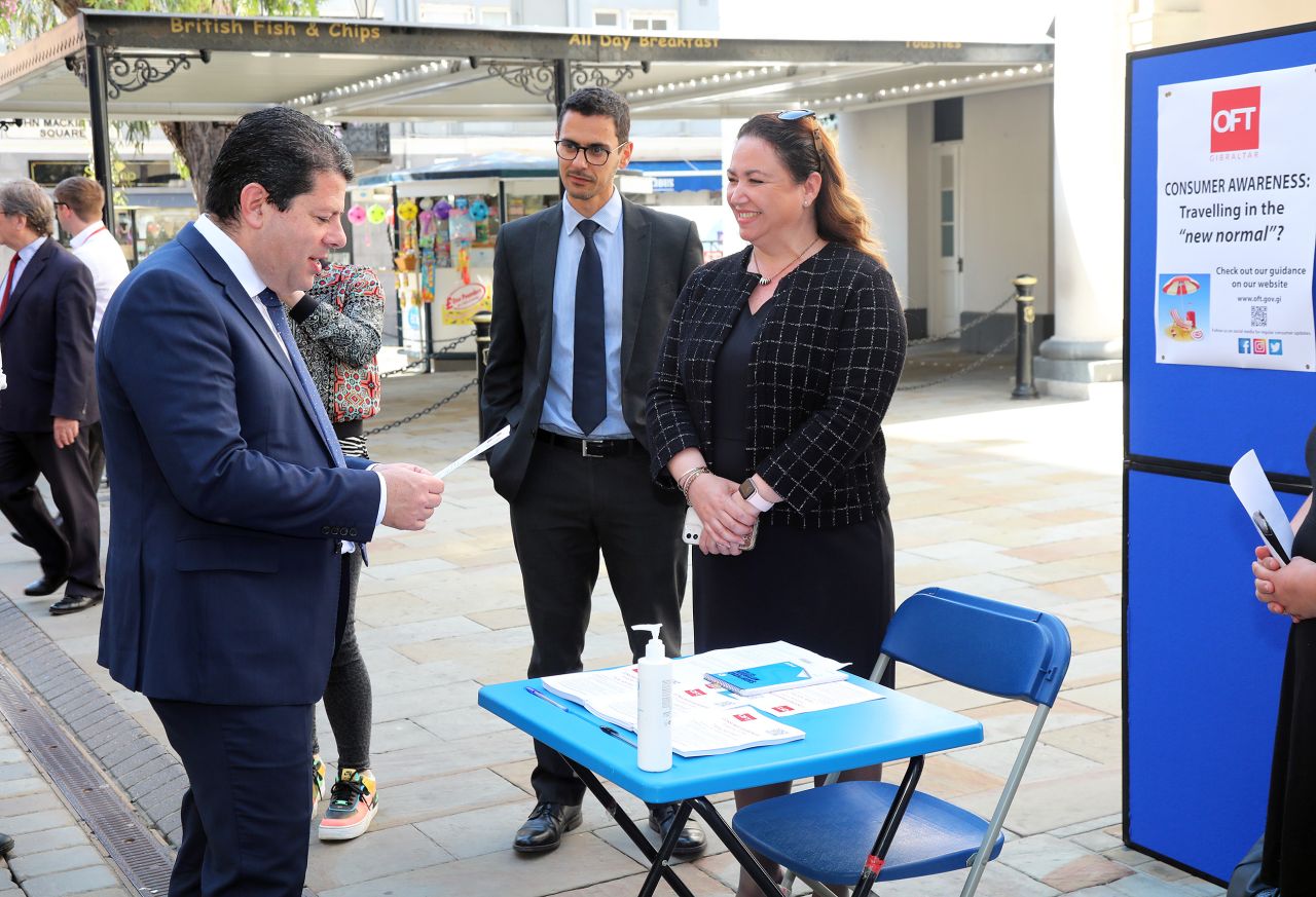 The OFT holds a “Travelling in the new normal” consumer awareness campaign at the Piazza