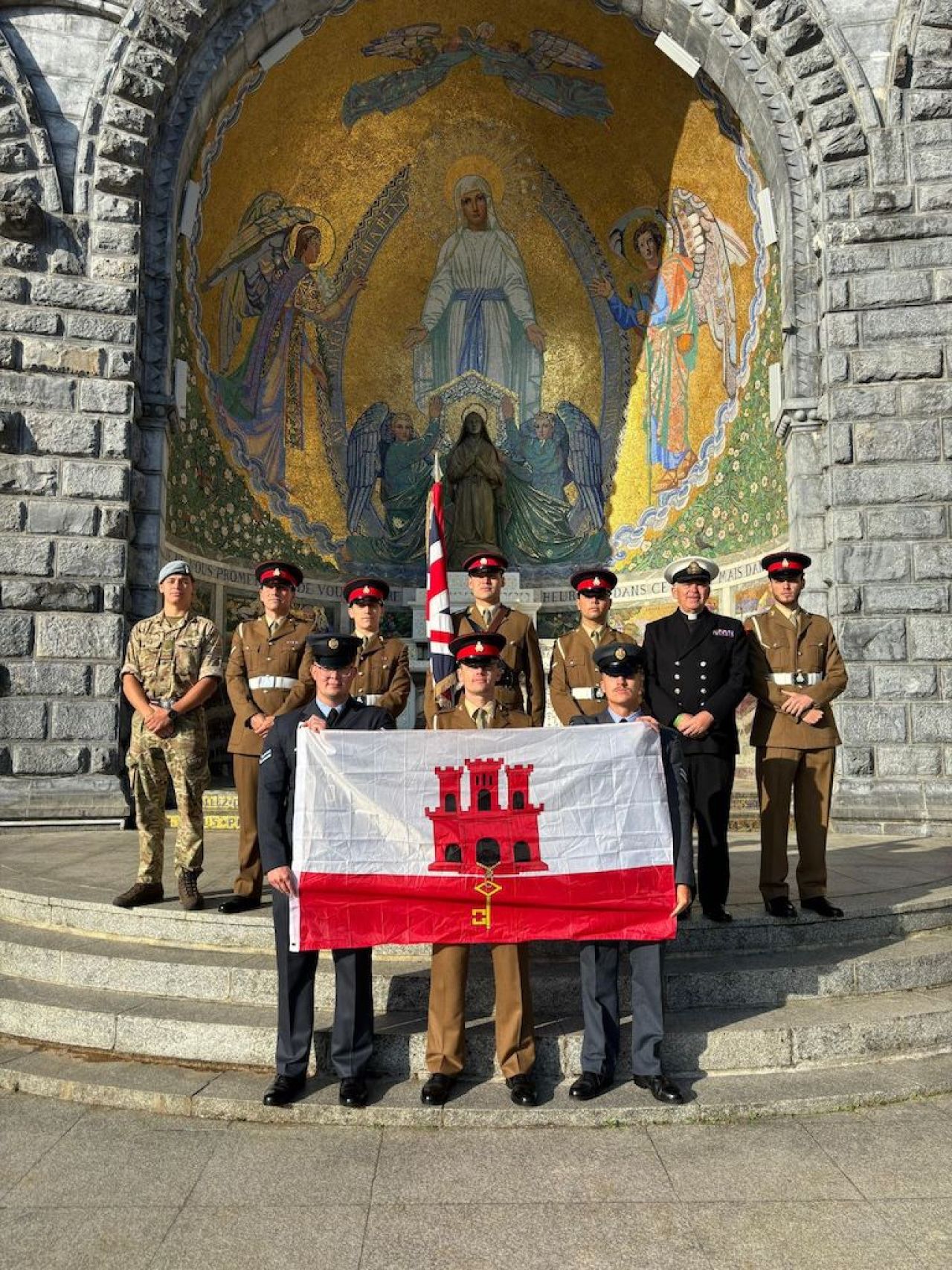 British Forces Gibraltar Attend 65th International Military Pilgrimage in Lourdes
