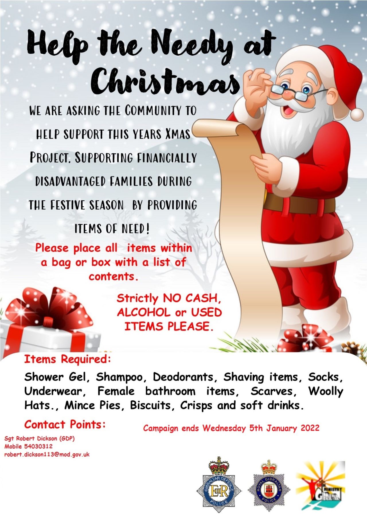 ‘Help The Needy At Christmas’ Campaign 2021