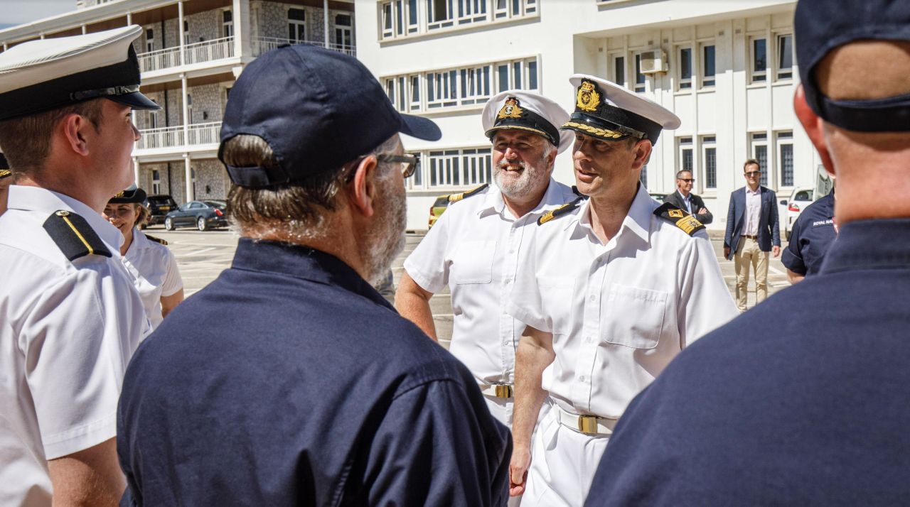 Earl Of Wessex Visits Her Majesty’s Naval Base