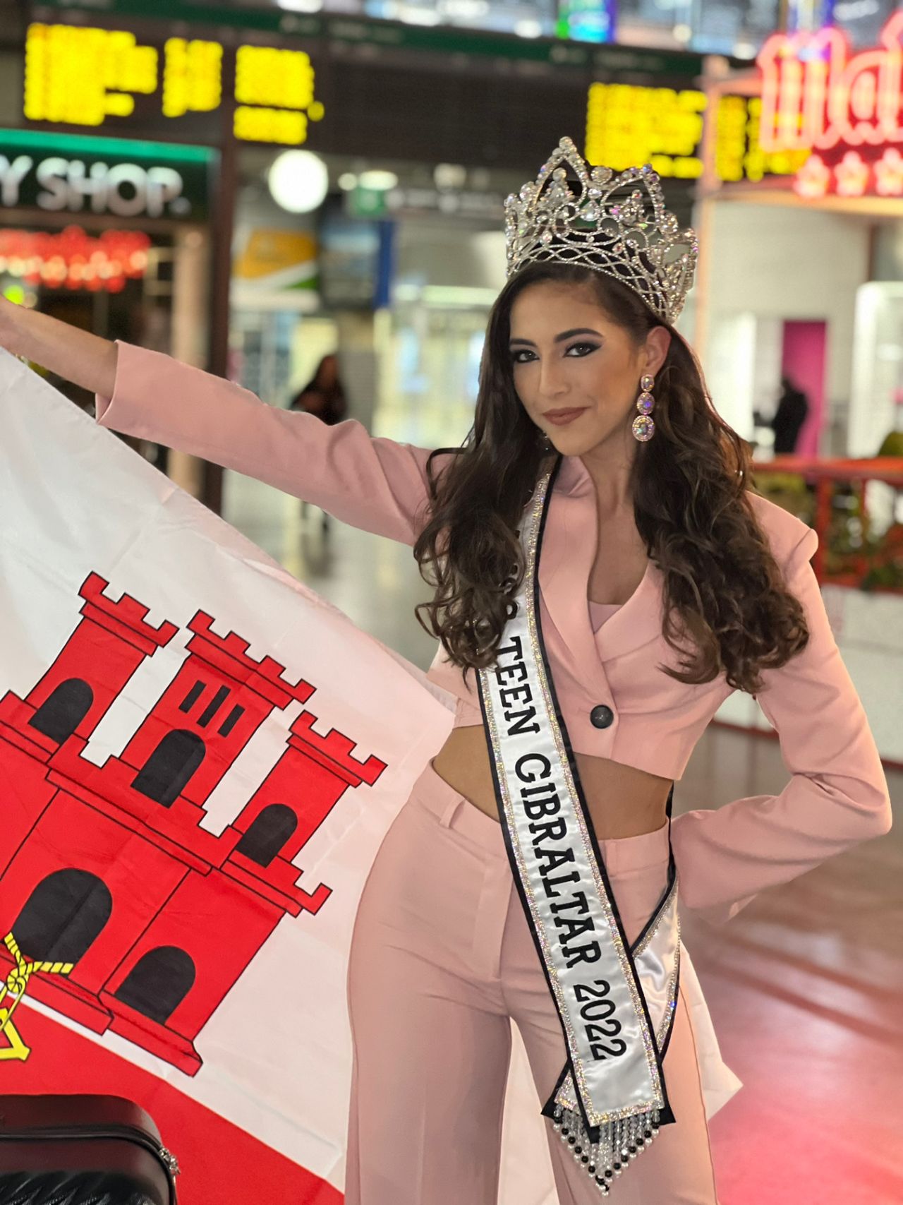 Miss Teen Gibraltar At The Miss Teen Universe 2023 Pageant In Madrid
