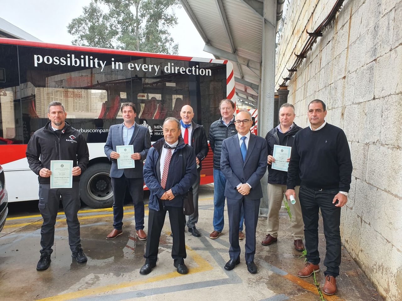 Certificates of Professional Competence (CPC) presented to Transport Managers