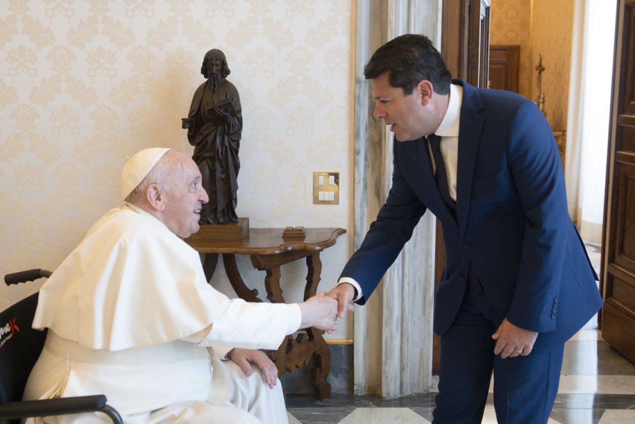 Pope Francis Receives Chief Minister, Mrs Picardo And Children in a Private Audience