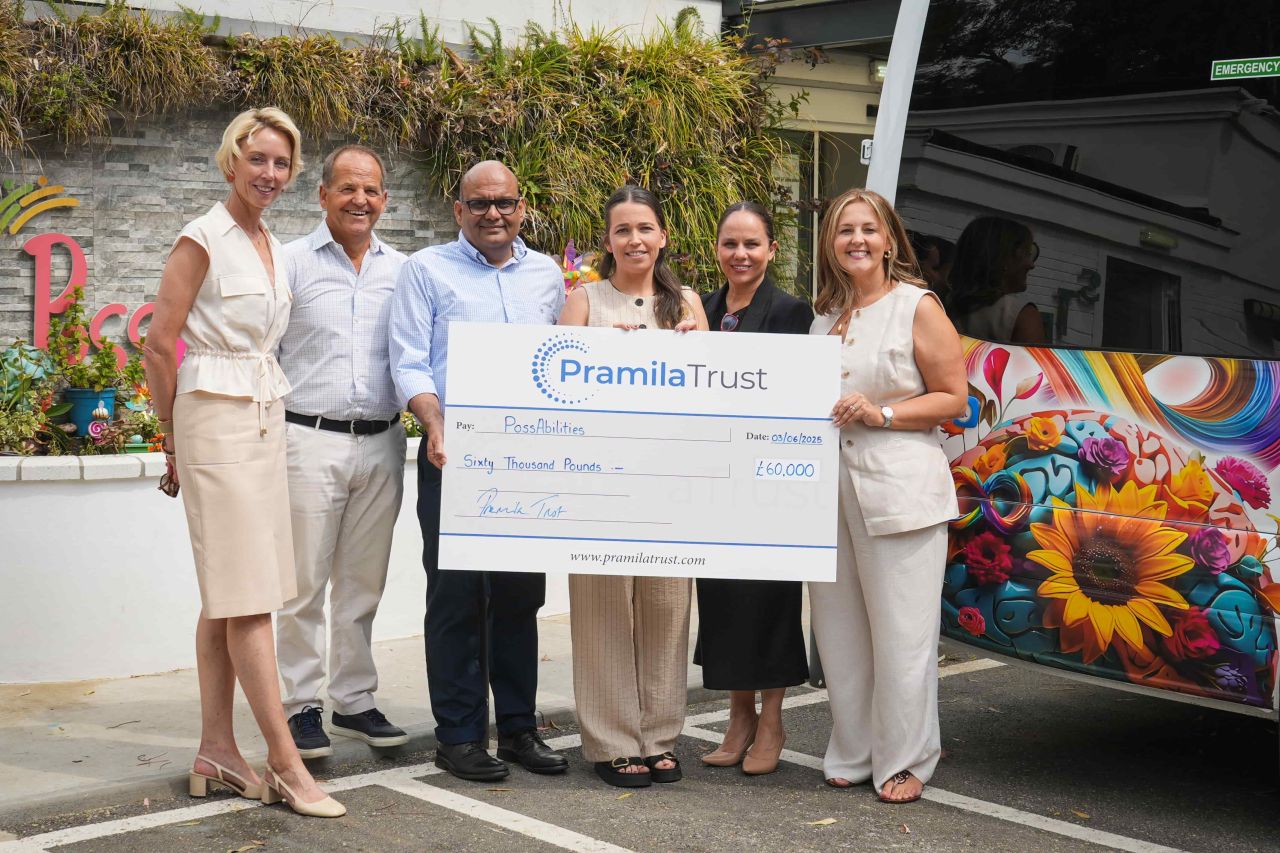 The Pramila Trust Supports Gibraltar Charity PossAbilities With Donation Towards A New Minibus