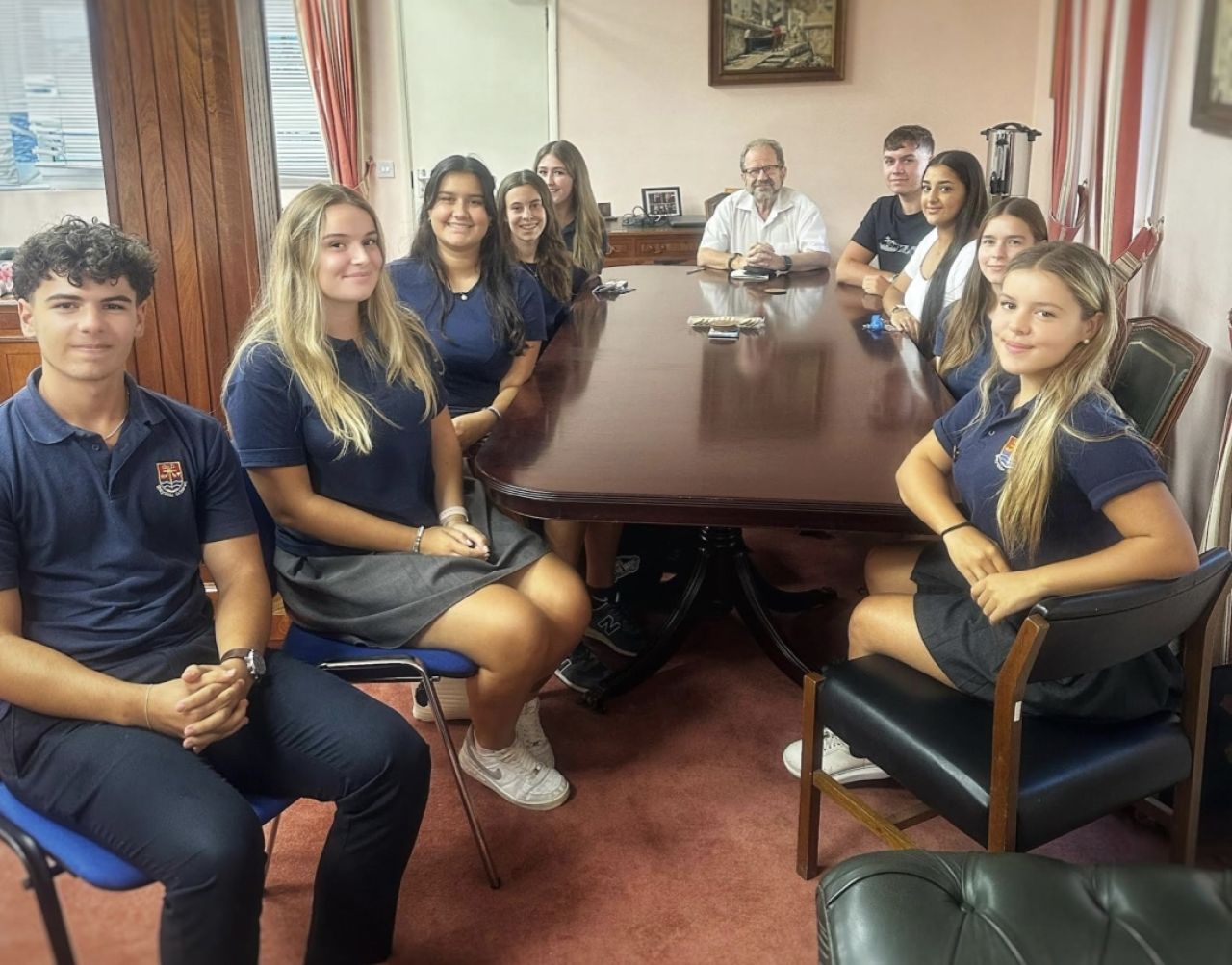 Minister For Education Meets Secondary Head Pupils